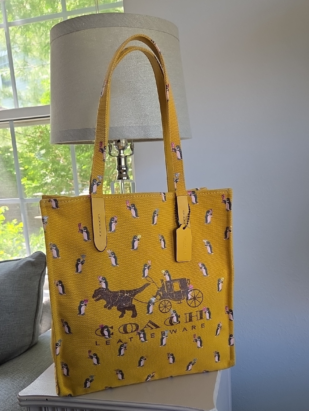 COACH Yellow Rexy & Carriage Tote 2017 - Picture 2 of 16